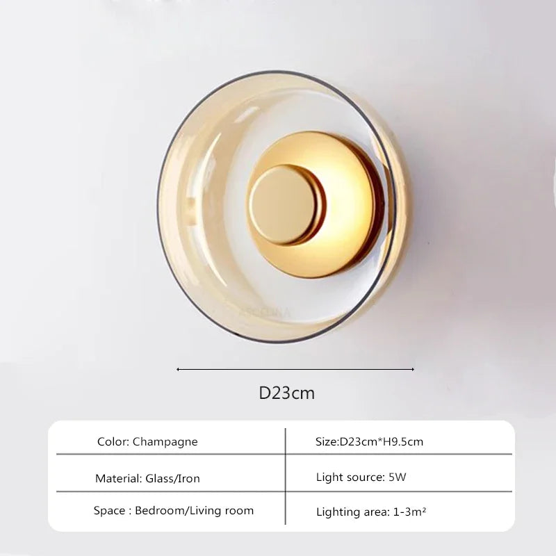 Svala - Modern Glass LED Wall Light