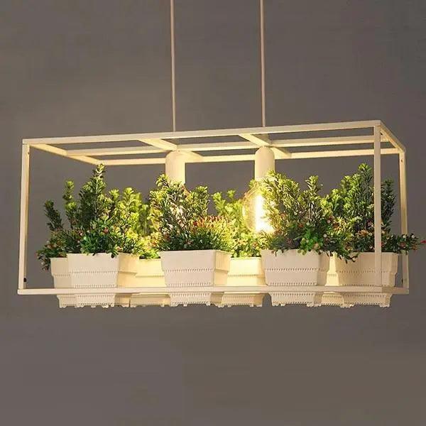 Hemma -  Iron Garden Planter Light Chandelier