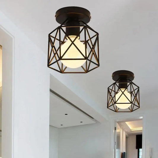 Karah - Industrial Semi Flush Mount Light