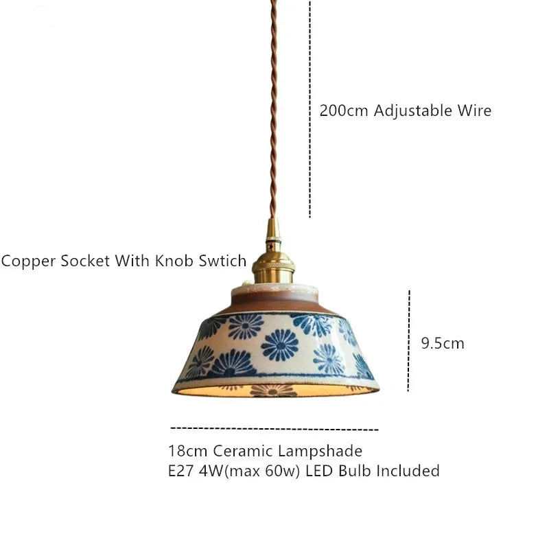 Ronja – Hand-Painted Ceramic Pendant Light