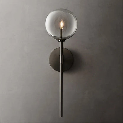 Hillevi - Retro Clear Glass Wall Lamp