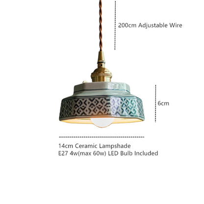 Sonja – Hand-Painted Ceramic Pendant Light