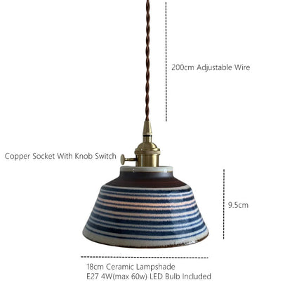 Ronja – Hand-Painted Ceramic Pendant Light