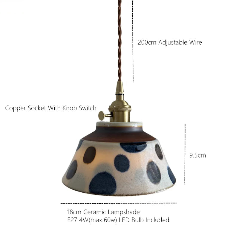 Ronja – Hand-Painted Ceramic Pendant Light