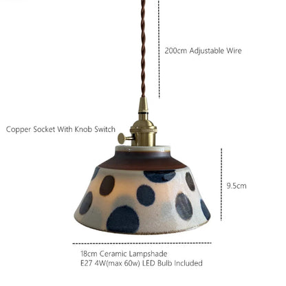 Ronja – Hand-Painted Ceramic Pendant Light