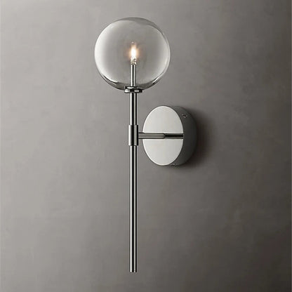 Hillevi - Retro Clear Glass Wall Lamp