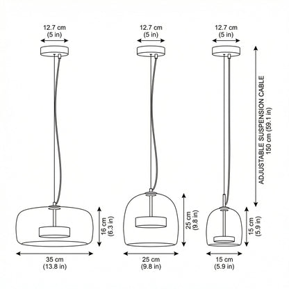 Astrid - Modern Nordic Glass Pendant Light