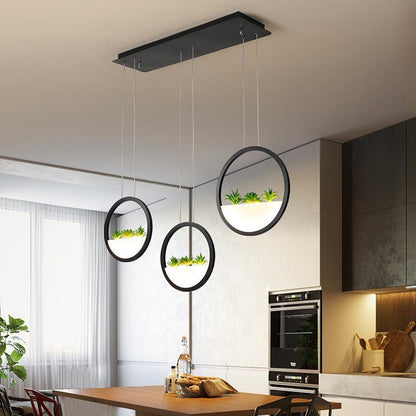 Freja - Round Planter Chandelier